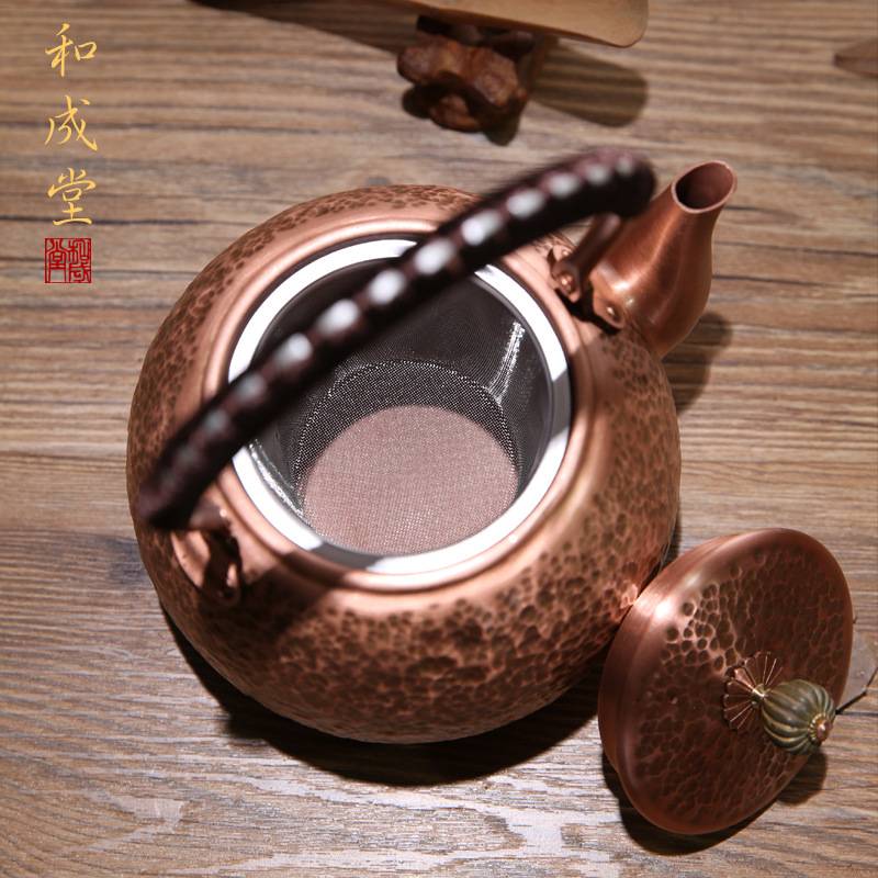 铜壶烧水壶手工铜茶壶铜水壶复古铸铜煮茶器电陶炉煮茶壶茶炉包邮