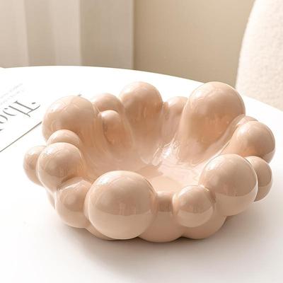 高几果盘档水茶轻奢干果盘高值202颜5陶ltao7632瓷新款果盘客厅家