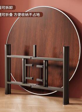 木餐桌实圆形大圆用小户型吃饭桌家子旋转盘ZOP圆桌面板单独圆桌