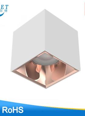 ed明装筒灯高形显l指方家用过道卫生间户MFM外阳台吸灯深防眩顶筒