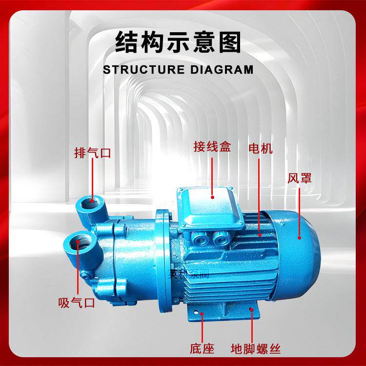 水环空泵SK-0.4/K-08/389SK-1..5直联式铸真铁循环S水抽气负压引