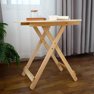 小桌子可折叠方桌简易餐桌户外实木折叠桌书桌家用饭桌折叠圆桌台