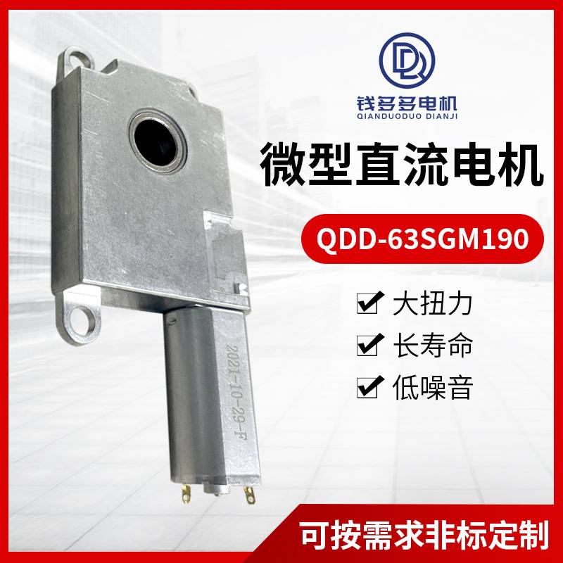 QDD-63SGM190微型直流电机全自动智能锁指纹锁电机大扭矩静音电机