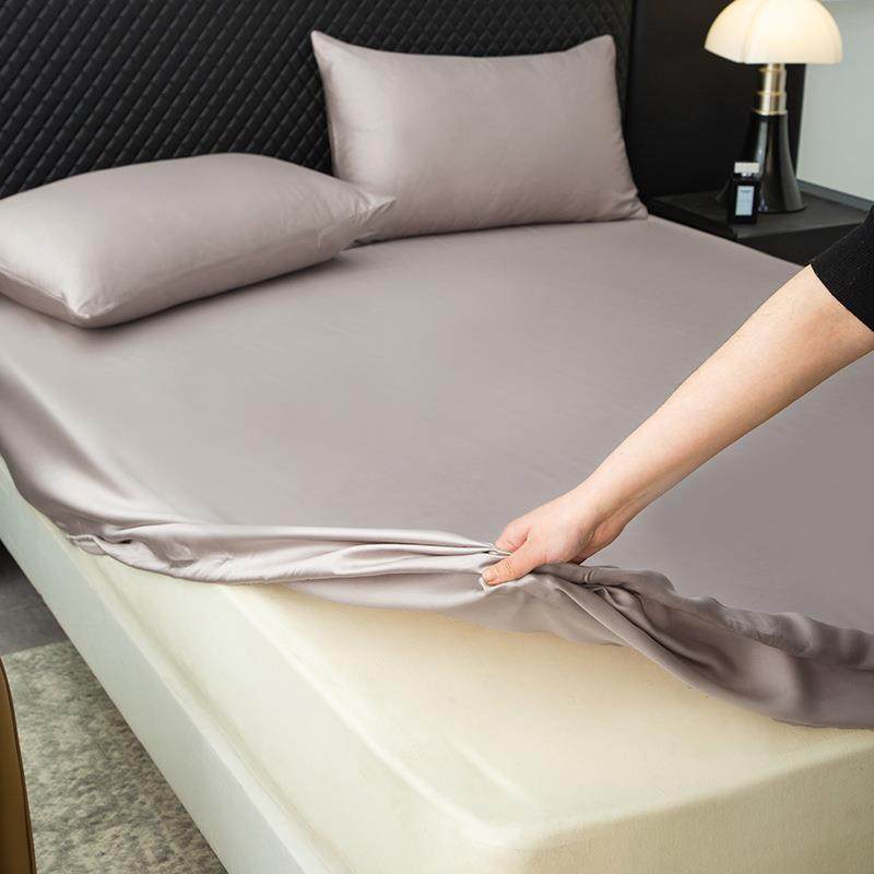 A60夏支兰精天丝床笠纯单买床色罩床垫全包季丝84132232滑裸睡保,床上用品,床裙,淘宝优惠券,粉丝福利购,淘宝优惠卷