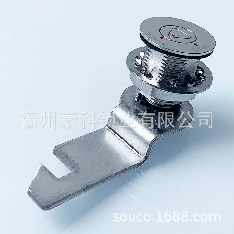 04不锈舌MS705S-3锁3轨道交通设备勾转型圆柱锁钢自动回弹型