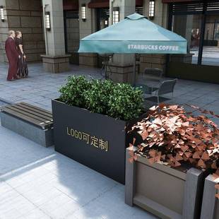 外287铁艺户花箱组合广场绿外化售楼部商业街花花槽盆户绿化