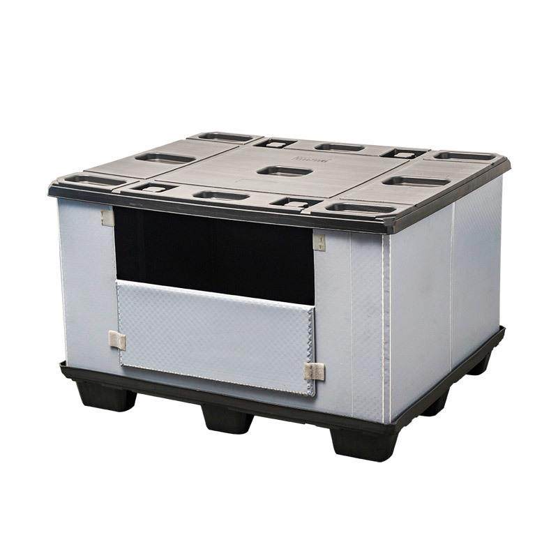 注塑围板QRG箱车物汽流仓储周转箱天地盖中空板蜂窝折叠汽配板中