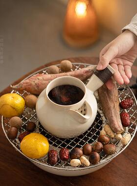 围炉茶zch-0231家用室烤火炉全套罐罐煮煮装茶壶茶具套电陶炉煮茶