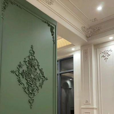 法式pu膏顶线浮雕CD10018花装饰条欧阴式顶角线立体角线仿石膏线