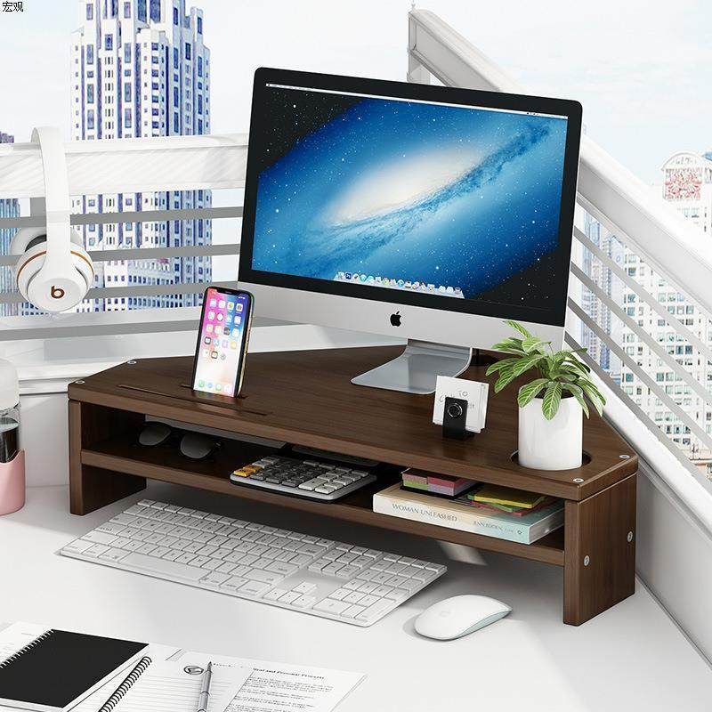 三角电脑转架角工位高台器式显示支架垫办公室SJZGJ桌面收纳置物