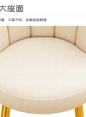 轻卧奢网红室化妆椅梳家用宿舍电脑书桌靠背椅子美甲RQL妆台凳子