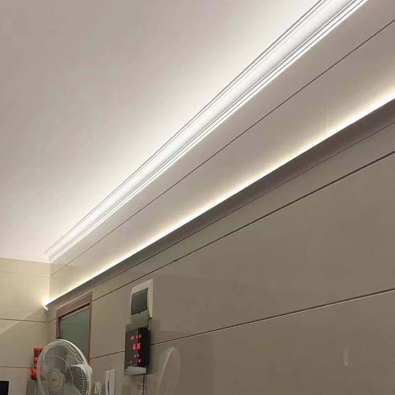 众之亿免吊顶明装洗墙灯线性灯客厅石膏线灯条反光灯槽led顶角线