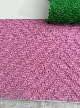 100全棉加厚450g梭织毛巾布布千克闲秋款毛圈布立体冬提花XGA休服