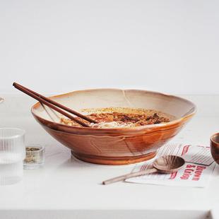 菜碗鱼麻辣烫加碗餐酸厅酒店家用日式餐具大号拉面YB-W-223碗汤碗