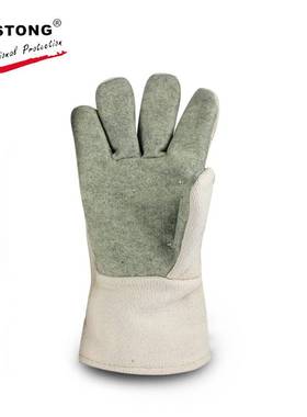 CASTONG/卡司顿GEII15-34耐高温手套400度34cm耐磨损烧烤电焊厨房