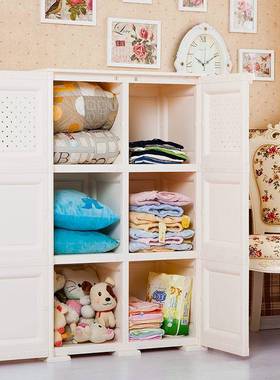 双物开门童式收柜儿纳衣柜宝宝储柜婴78321儿整理柜塑料抽屉大衣