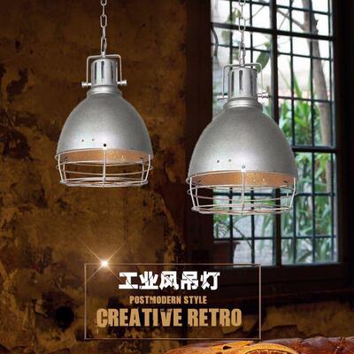 复古工JD8046D-业风loft铁艺单头吊灯个性餐厅创客厅简饰意计装灯