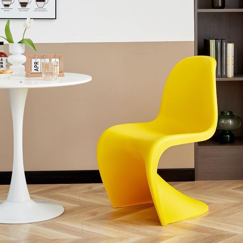 会餐椅简约MMJ现代塑椅料椅子家用靠背椅成人潘东椅议室化洽谈子