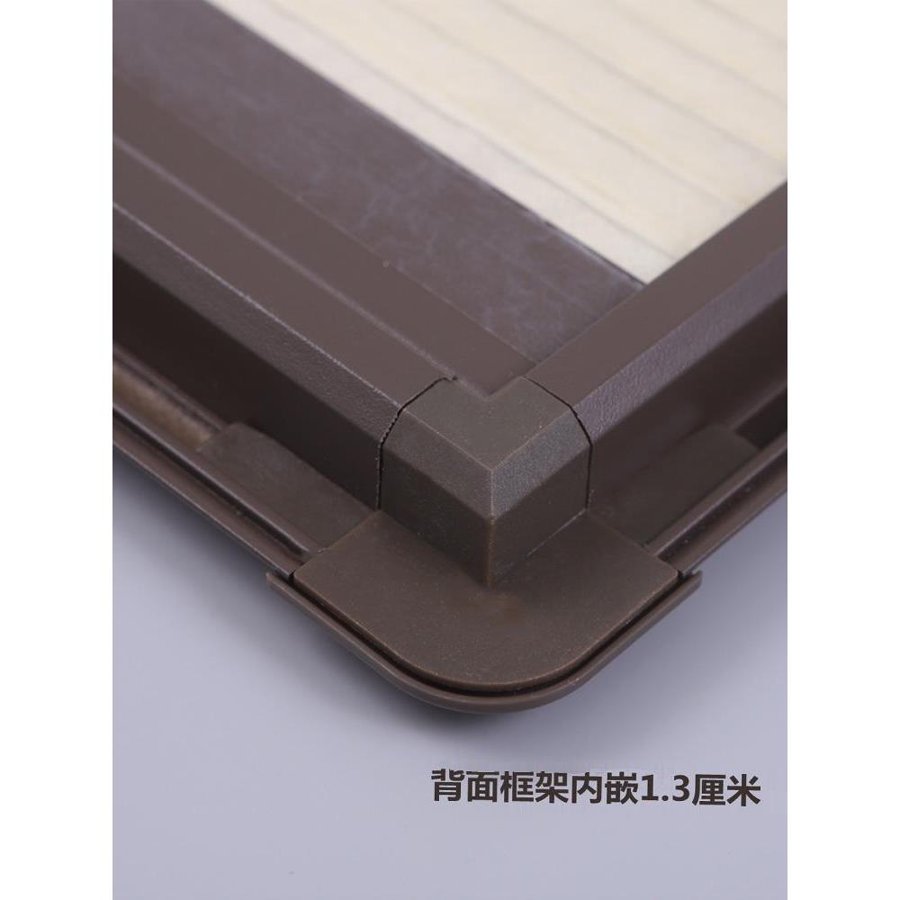 倒带框内置嵌入式车内开内611窗帘房遮阳百叶免打卫生间孔防水蜂