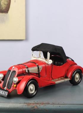 GDR复古怀旧老式铁皮老书爷车汽车模件型展摆房间酒柜柜示柜装饰