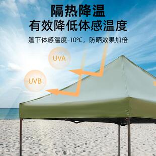 厚加伞帆布顶布雨棚网红防雨户外遮阳棚布篷摆地摊太帆布顶布阳顶