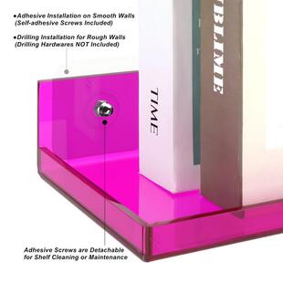 亚力克间挂墙悬浮置物架家居客厅民宿洗手客厅亚力91560克置物架