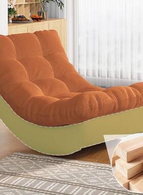 网午睡懒人沙发毛虫榻榻摇米可OSV红坐躺椅卧室阳台休毛闲摇躺椅