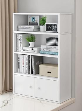 易书架书简约落地飘窗柜子收纳储物柜组合小阳台简家用OIQ多层置