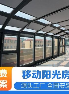 户外可伸缩式移动光房厂家安加厚TNX型阳带遮材装阳帘坚固耐用