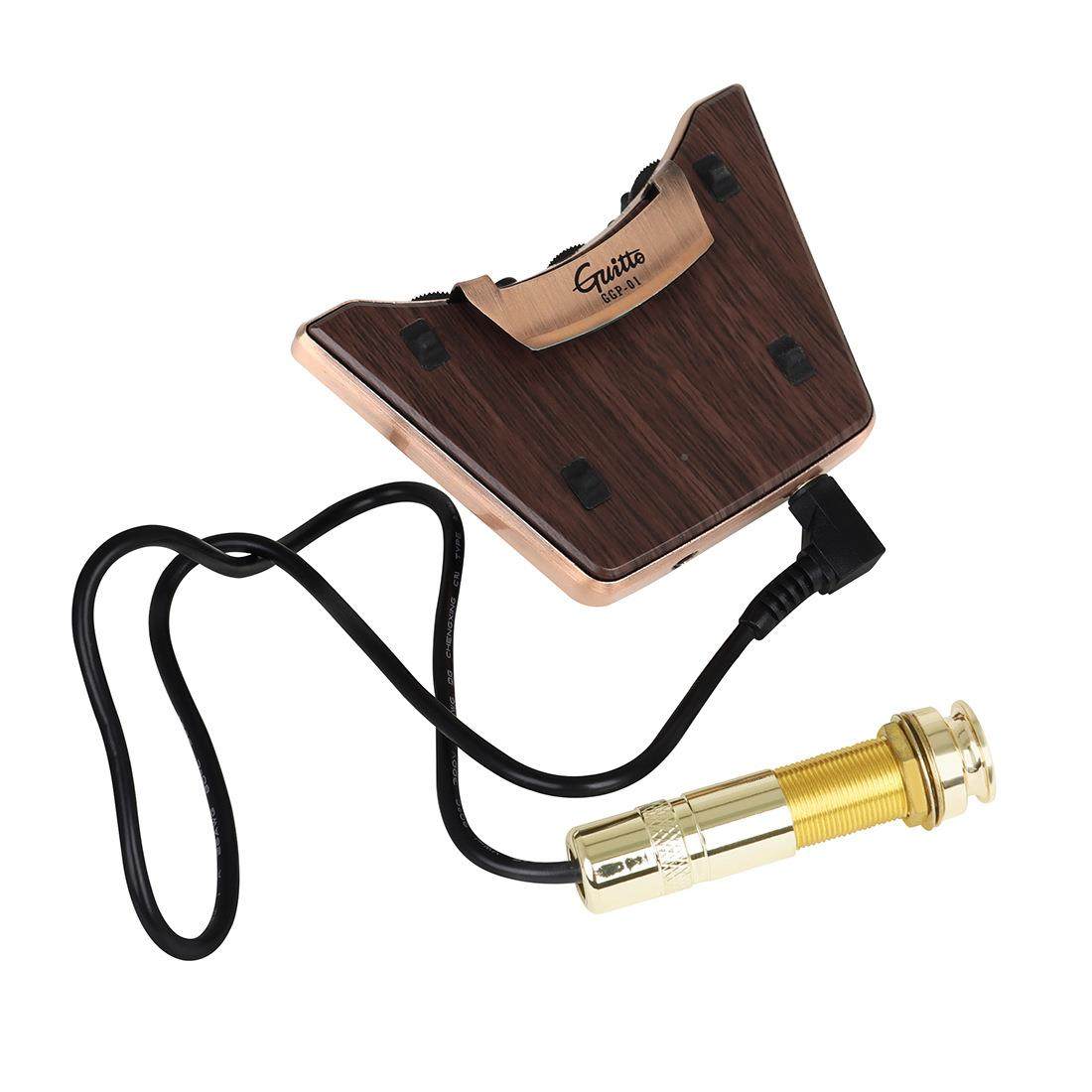 吉他拾音免开孔器共拾振双重器古典音民谣木吉JRR他外置拾音器