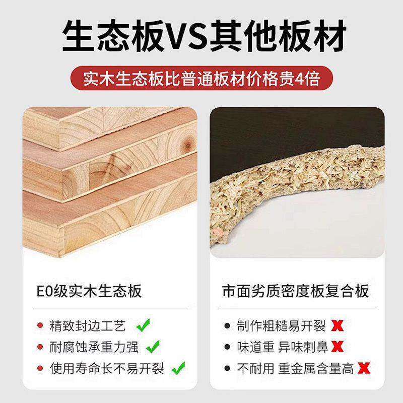 全实木书桌书架一体电脑桌简约加厚儿童学习桌家用卧室学生写字桌