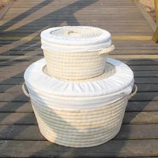 筐装手工织用草编家用商盛馍保温箱烧饼保温馒编头包子的筐收9850