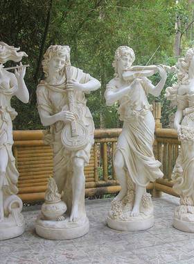 欧女式人雕塑花园外庭院落地摆件户天使装饰艺ttb-6741术品物复古