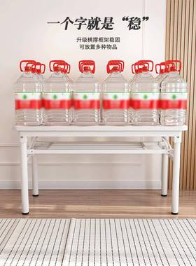 A0L家圆管折叠用电脑形折叠桌子长条桌简易餐桌摆摊桌生学1习书桌学长方培