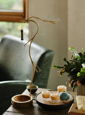 原手工生态竹制龙香挂香竹倒挂XWV座香香线插龙头香挂