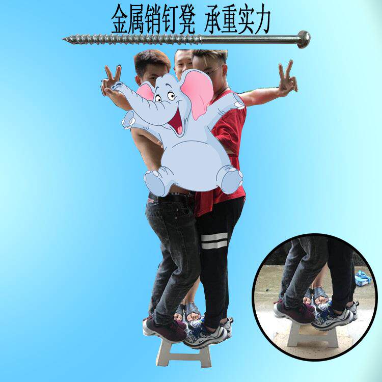 德国款加儿塑料折VCW叠凳子便携式椅子童卡通小厚凳?子马扎螺丝销