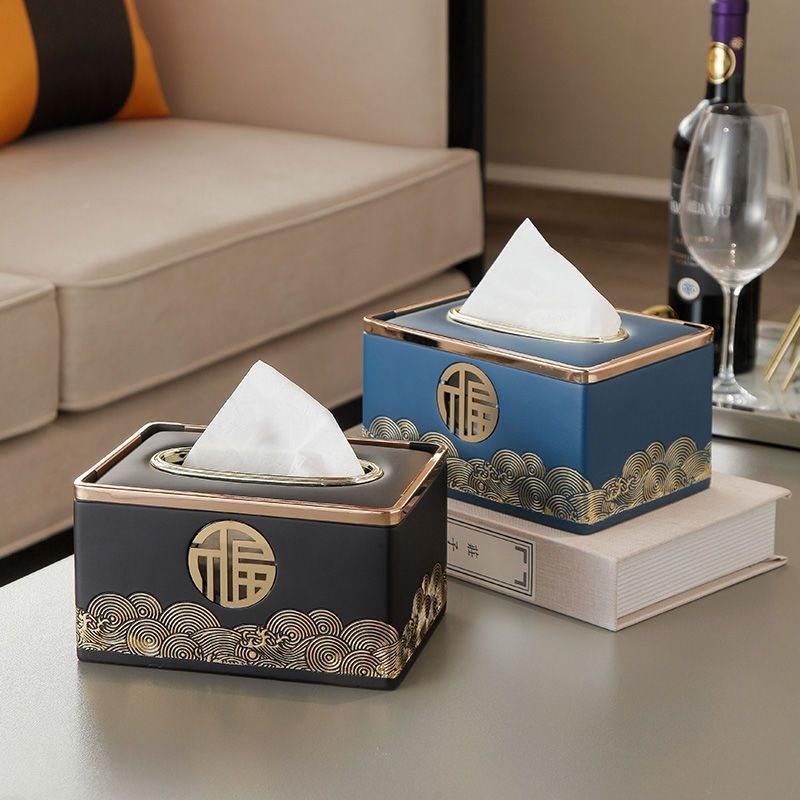 新中创意巾盒纸摆件轻奢纸家居式客厅餐桌茶无品牌/几抽装饰品现