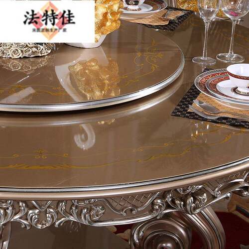 宫.廷式1M圆欧式古典实8木雕法刻家具1.6M91餐椅组合饭桌P