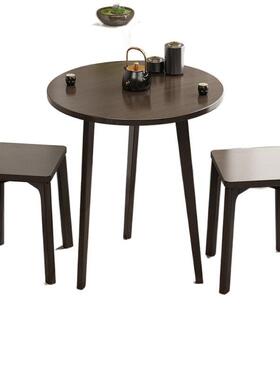 圆桌可折叠餐桌家用户叠型WAW半圆饭桌多功能客折厅出租屋桌半小