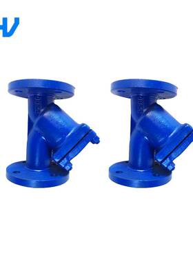 Y型过滤器WJ41H-16C铸钢法兰Y型过滤器GL41H不锈钢过滤器规格齐全