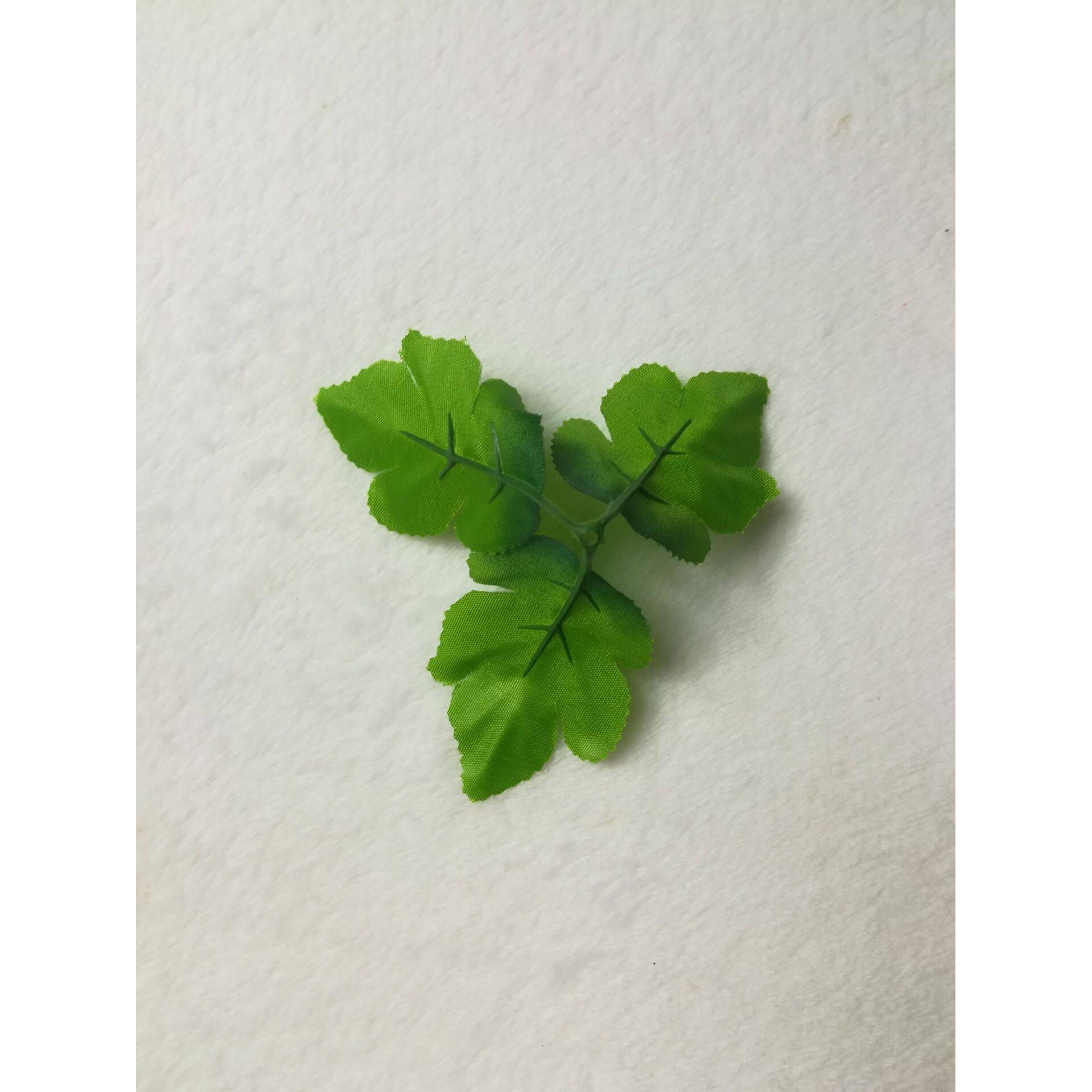三叉菊叶 假花叶配件 假菊叶 假叶 仿真叶 射骨叶三角叶 绢花叶子