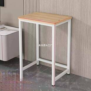 简易小桌子靠墙边几单层置物架出租屋台式家用电脑桌办公学生书桌