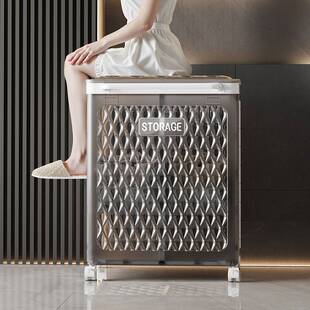 衣服收纳箱大容量超大家用翻盖带滑轮可折叠盒衣物整理被子储物柜