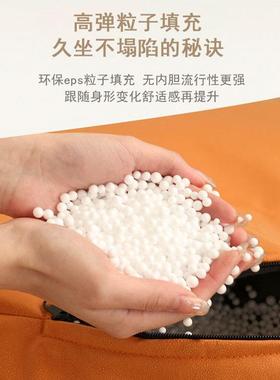 懒沙卧人室单CHQ人榻榻米小户型休闲沙发发可躺可睡阳台豆四方袋