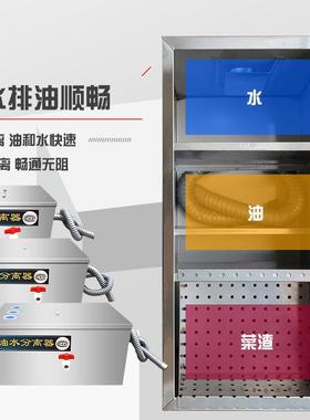 油器油水分离器厨房餐饮饭店商用不锈钢下水道排水家UYJ油污过滤