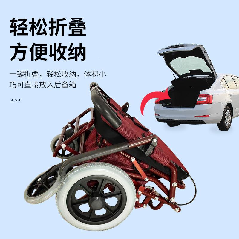 老人家四用便携老年代步式代车可坐轮买菜休闲推助步步手车折叠购