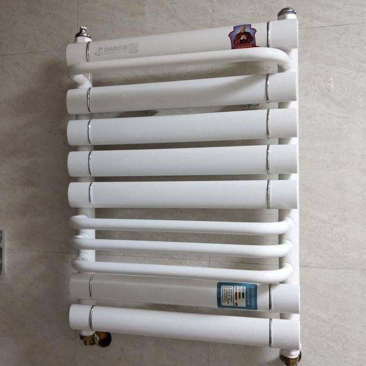 家用暖气片铜铝复合水暖散热器毛巾架小背篓卫生间壁挂式浴室地热