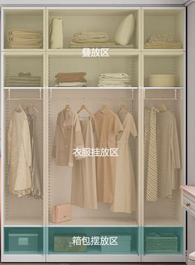 柜用衣压型对开门铁皮36783简易家卧室衣橱阳台儿童收钢纳制储物柜衣柜