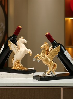 马到成功酒柜摆红酒架托 托驾2025新款酒吧台面客厅餐柜电视装饰