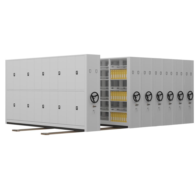 移动密集架档案柜智能密集柜电动手摇文件柜凭证柜病例柜资料盒架